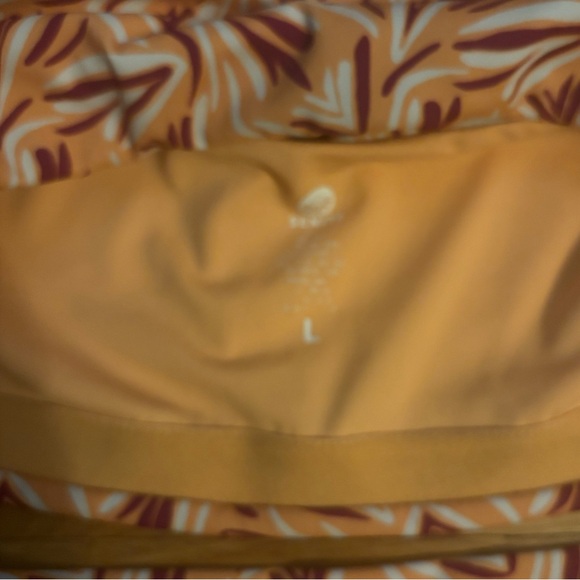 Orange patterned 2 piece Senita bathing suit, size large - Picture 3 of 4